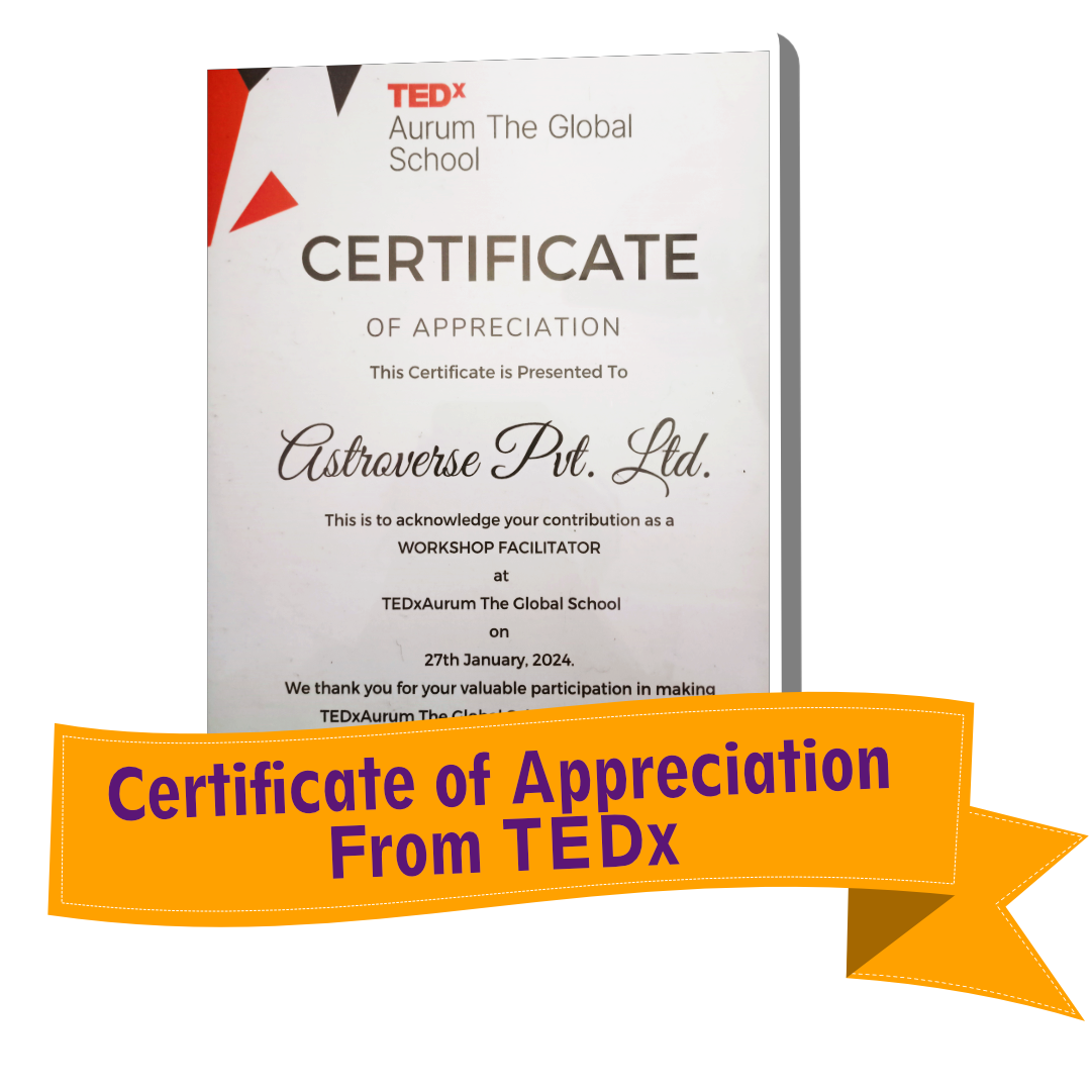 Certificte of Achievement from TEDx